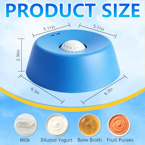 Slow Feed Liquid Dog Bowl, for Small Medium Large Dogs (Blue) by Generic - Used condition - Image 8