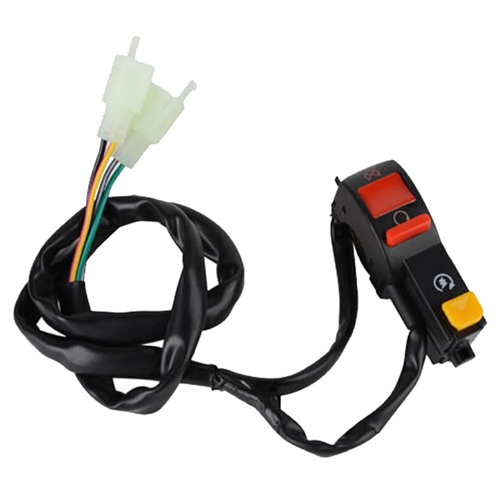 4 Wire On/Off Electric Kill Start Switch for 50cc-250cc Scooter Go Kart Razor Pit Dirt Bike Pocket Trail Bike ATV UTV Drift Trike Golf Cart Quad Buggy Dune Moped Lawn Mower 4 Wheeler Tricycle (2)