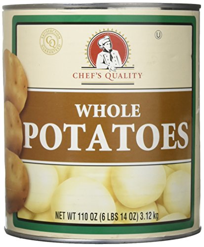 canned whole potatoes - Chefs Quality Whole White Potato No. 10, 110 Ounce