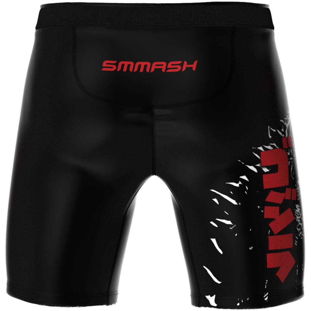 SMMASH Gleam Profesionalmente Vale Tudo Pro Shorts, Pantalones Cortos Hombre MMA, Muay Thai, BJJ, Grappling, Material Transpirable y Antibacteriano