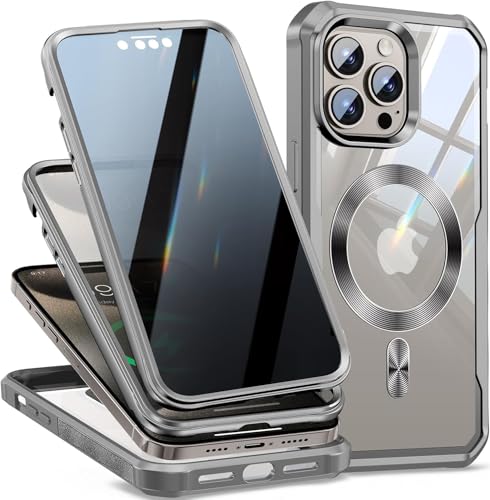 Coque iPhone 16 Pro Max magnétique anti-regard idéale pour sécuriser vos trajets en métro