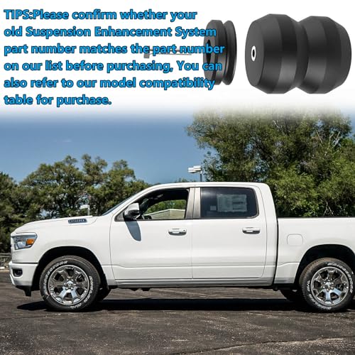 2Pcs Rear Suspension Enhancement System Kit DR1500DQ, Compatible with 2009-2021 Ram 1500 2WD/4WD Car, Up to 8,600 lbs of Load Leveling Capacity，Rear Bump Stops - Thumbnail 7