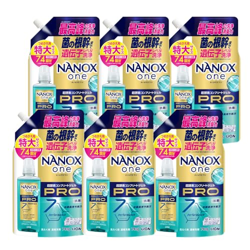 NANOXonePRO 替特大セット(替特大6個) 740g×6個 合計4,440g ナノックス ナノックスワン NANOX one つめかえ用 詰め替え 洗剤 洗濯用洗剤