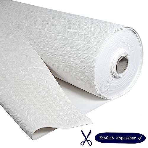 Molton wasserdichter Tischschoner Tischpolster Schutz Unterlage Tischdecke Meterware Weiss 300x140 cm Tischschutz Anti-Rutsch