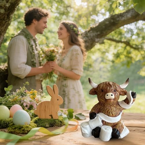 Figurine de vache décoration intérieur pour table de chevet - 3