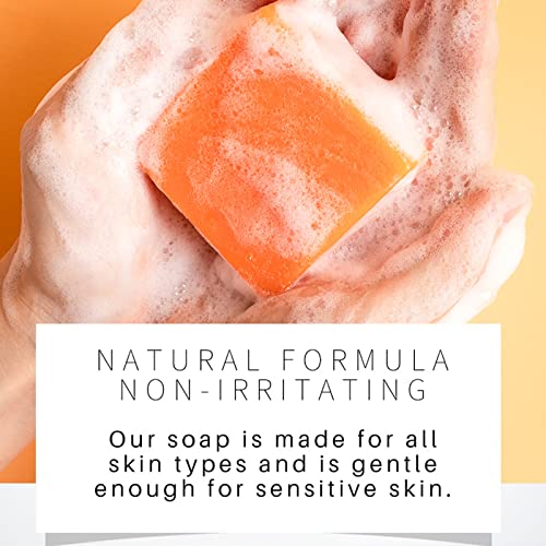 Browsluv New Turmeric Dark Spot Corrector Serum, Turmeric Soap Bars For Dark Spots, Turmeric Serum & Turmeric Soap Set, Turmeric Oil For Face, Turmeric Soap For Skin Lightening Reduces Acne(1Set) #TOP5