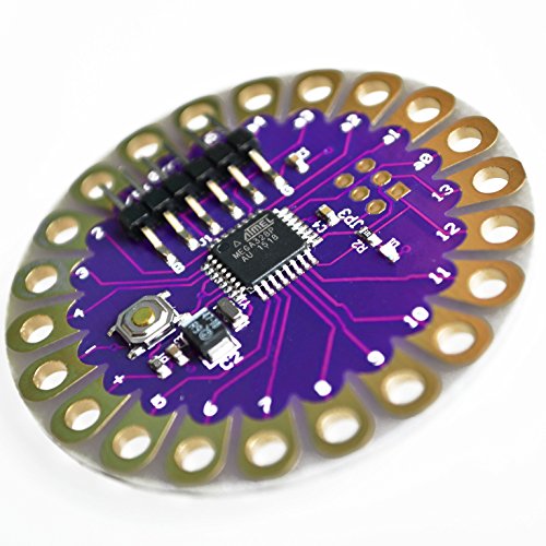 Bolsen Lilypad 328 Main Board ATmega328P ATmega328 16M DIY Kit Micro USB ATtiny85 LilyTiny Main Board Buzzer WS2812 RGB CR2032 TEMT6000 (1PCS ATMEGA328P)