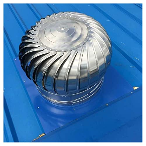 SHUITUKOUU Dachventilator Edelstahl,Drehbarer Kugelaufsatz,Turbine Ventilator,Edelstahl Auspuff Cap Flue Wasserdicht Vent,Kaminhut für Industrieanlagen Bauernhöfe Wohnzimmerkamine,110mm