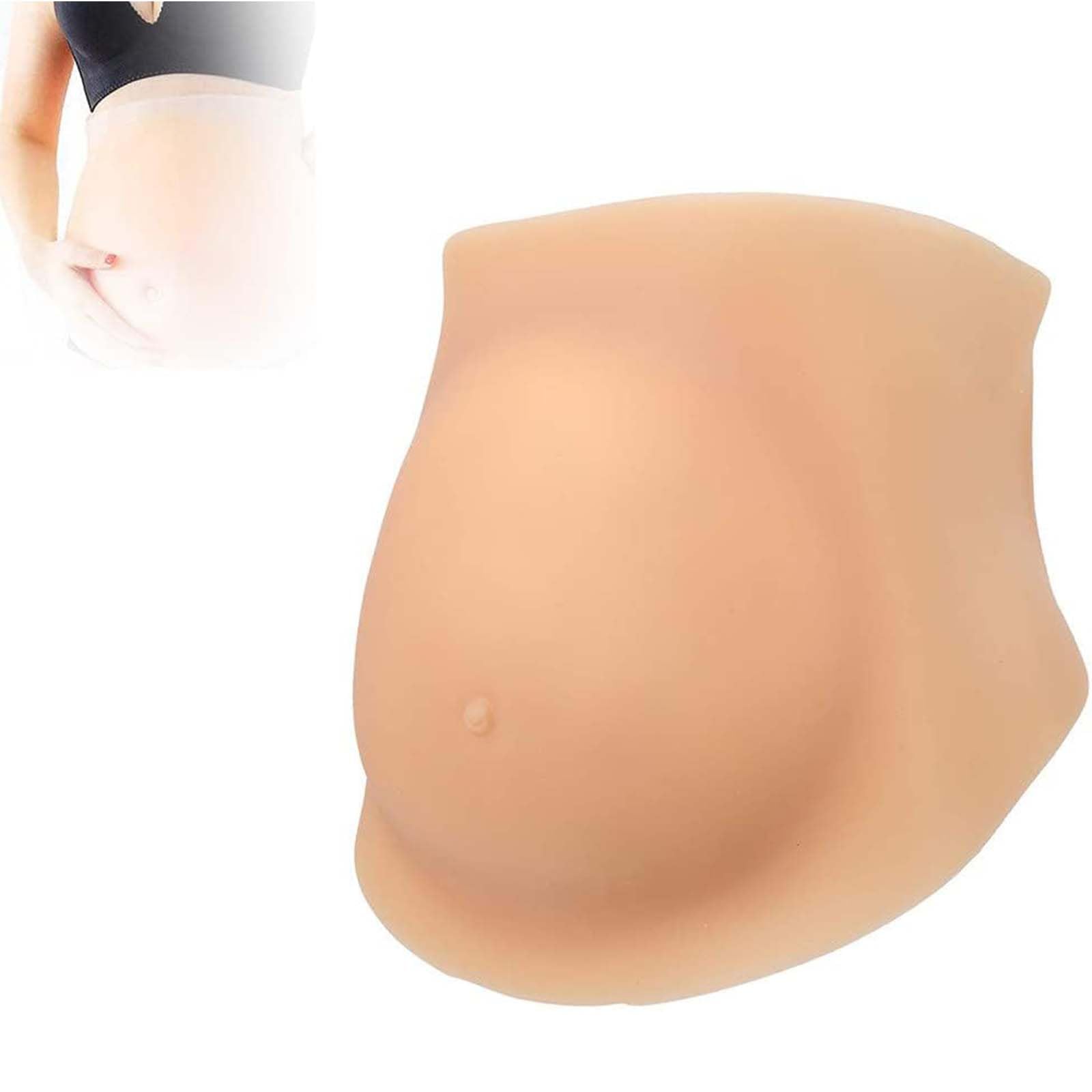 Ventre de grossesse artificiel en silicone souple de 2500g couleur peau
