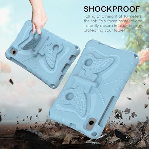 Coque Samsung Galaxy Tab A 8 2019 SM-T295 en mousse EVA bleu clair