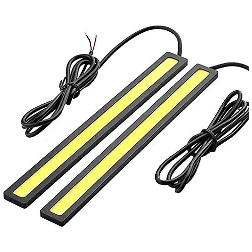 Oikabio 2 X Impermeable Super Brillante Coche DRL Niebla Conducir LÁMparas COB LED Luz Blanca Cover