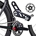 Zxpjkyu Bike Chain Tensioner Cycling Parts Bike Chain Stabilizer Bicycle Chain Tensioner for Biking, Black withGuideWheel