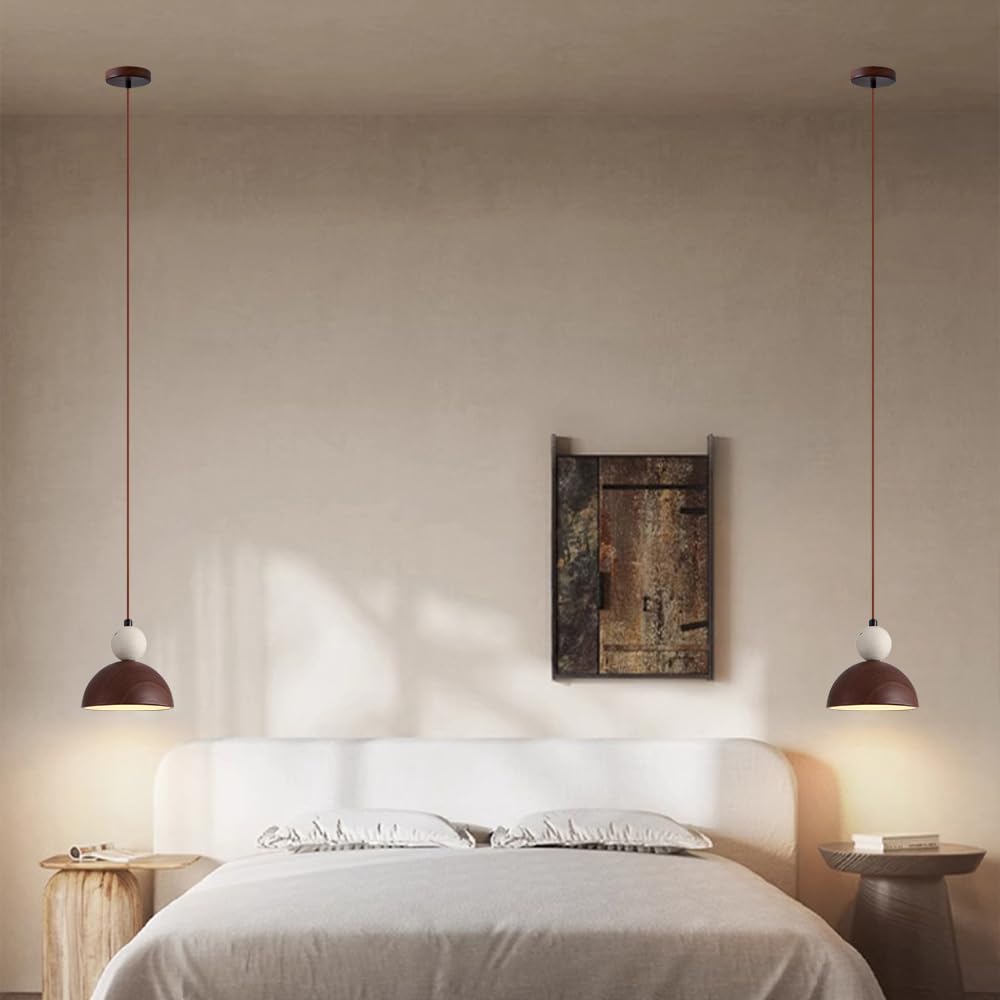 Lampada a sospensione in metallo stile Wabi Sabi, lampada a a soffitto a luce calda a LED, lampadario decorativo in pietra naturale, apparecchi di illuminazione for la decorazione