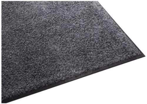 Free Shipping 🛒 Guardian Platinum Series Indoor Wiper Floor Mat, Rubber with Nylon Carpet, 2'x10', Grey
