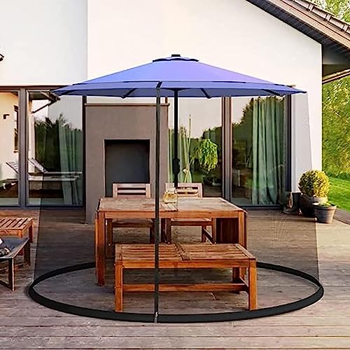 Moustiquaire pour parasol de jardin portable pour repas sur la terrasse