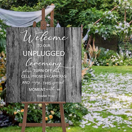 Panneau de mariage vertical en bois noble style rustique chic