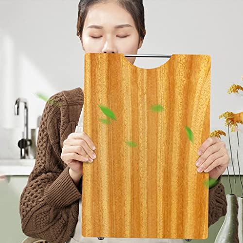 Premium Double-Sided Wooden Chopping Board with Handles - Ideal for Meat, Cheese, and Vegetables - Durable Kitchen Cutting Board for Home Chefs