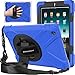 BRAECNstock Apple iPad 2 3 4 Case Heavy Duty Kickstand Shockproof Protective/Hand Strap + Shoulder Strap Case for iPad 2nd/ 3rd/ 4th Generation Tablet Case (Blue)
