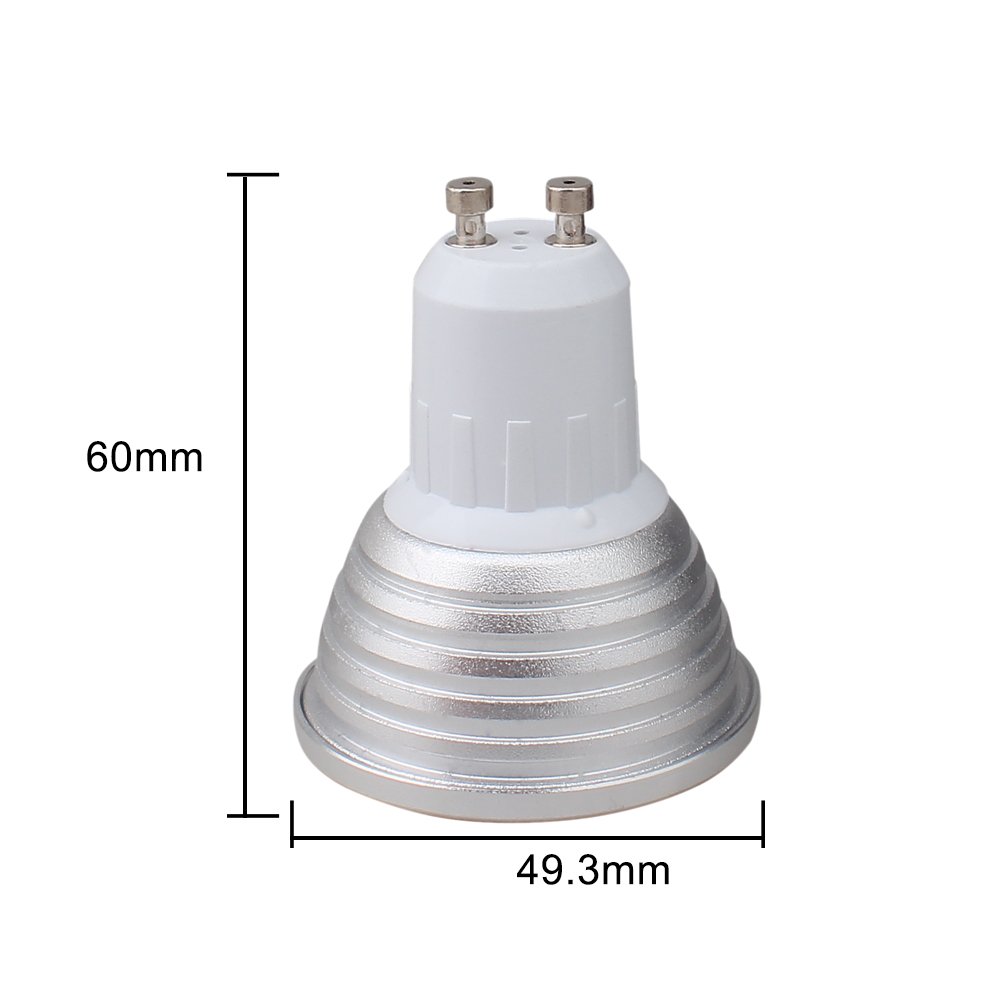 1 Pcs Dimmable GU10 3W Led Bulb RGB LED Spotlight Smart Led Lamp with Remote — view 4