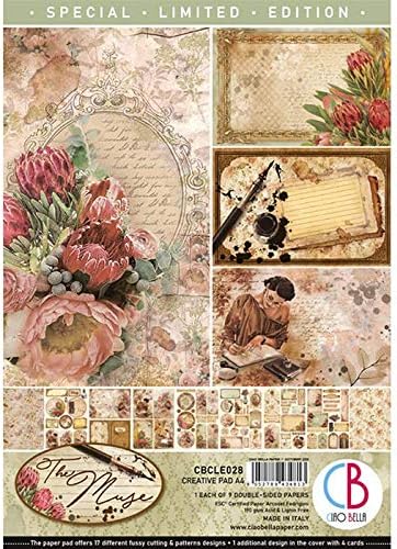 Ciao BellaPaper PAD A4 9/PKG, Muse, 9 Designs/1 Each, One Size