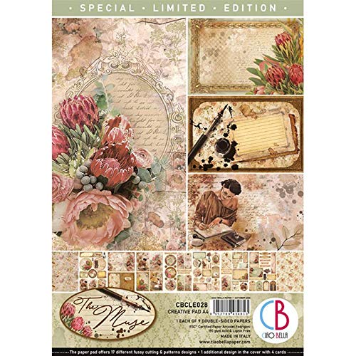 Ciao BellaPaper PAD A4 9/PKG, Muse, 9 Designs/1 Each, One Size