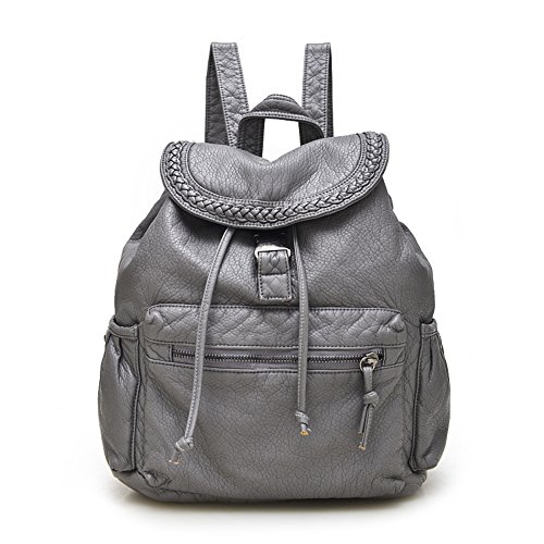 Sac de voyage en cuir lavé pour escapades de loisirs et sorties étudiantes