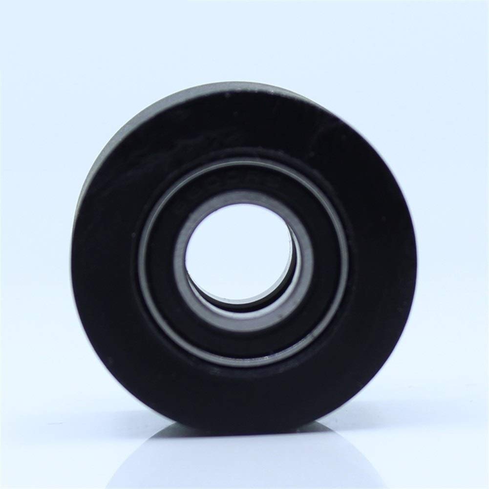 Tangjc-b PU 698 de cojinete de Rodillos del Eje 8mm 8x40x30mm PU de poleas con Dos rodamientos de Rueda de Poliuretano Guiding Rodillo de Arrastre for Puertas correderas (Size : 10Pcs)