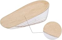 Vista 8 de BESTOYARD Plantillas invisibles de aumento de altura de 0.4 in, medias plantillas para absorción de impactos, tacón de elevación tamaño S