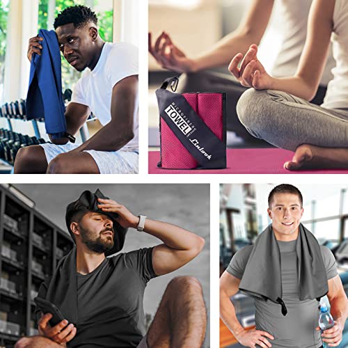 Microfibre-Towel-Set-160-x-80-cm-Large-Bath-Towel-80-x-40-cm-Small-Hand-Towel-Soft-and-Lightweight-Beach-Towel-Quick-Drying-Sports-Gym-Towel-Compact-Swimming-Camping-Towel