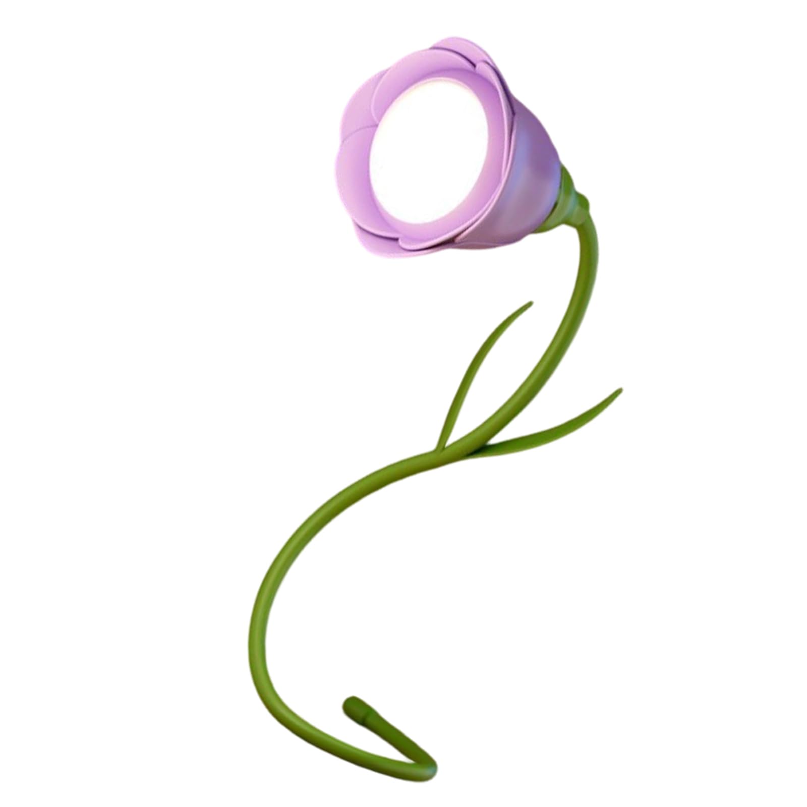 Kaeltsyn Dimmable Room Atmospheres Bedroom Lights Rechargeable Flower LED Desk Lamp Ornament Night Light Enduring Bendable Night Light