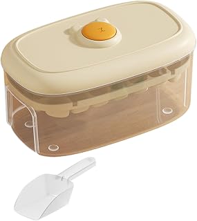 FackLOxc Push Button Bandeja Conjunto Congeladores Apilables Contenedor Contiene 28 O 56 Cubos Cócteles Herramienta Cocina A Prueba Fugas Café