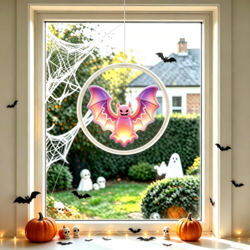 3 Pack Rechargeable Indoor Halloween Window Lights,4/6/12H Timer Function - image 9