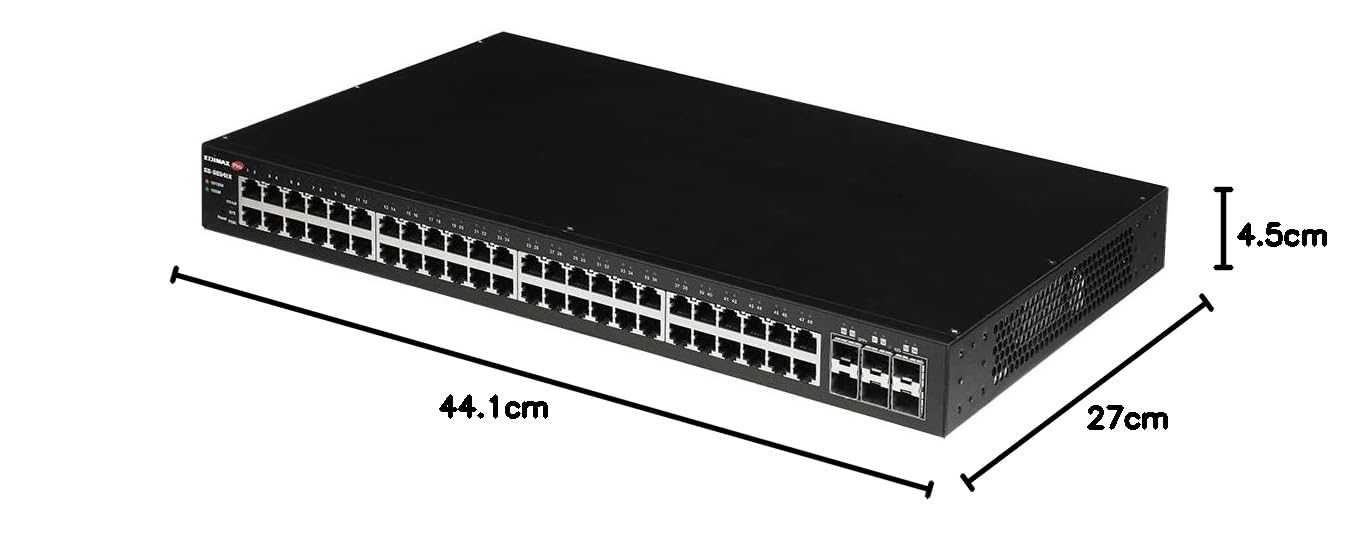 Edimax GS-5654LX - 54-Port Gigabit Web Smart Switch with 6 SFP+ 10G Ports