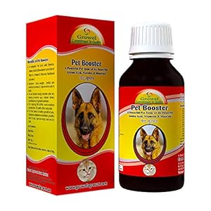 Growel Pet Booster – A Powerful Dog and Cat Supplement of 46 Powerful Amino Acids, Vitamins, and Minerals – 200 ml.