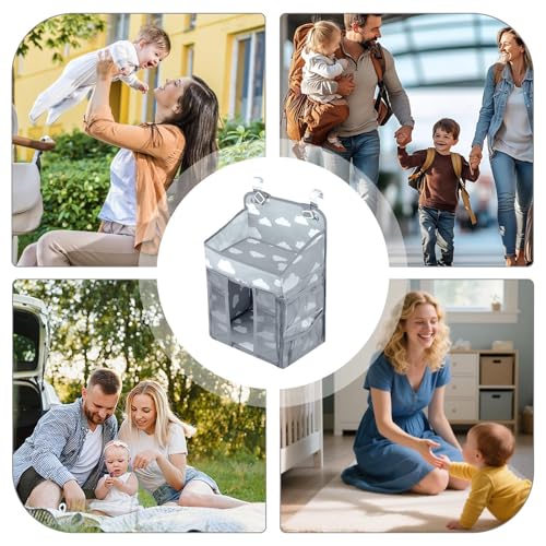 Porte-couches suspendu stable pour table à langer sans encombrement - 5