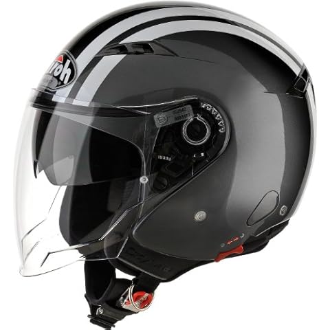 Airoh City One Flash Open Face Helmets, Anthracite, S Cover