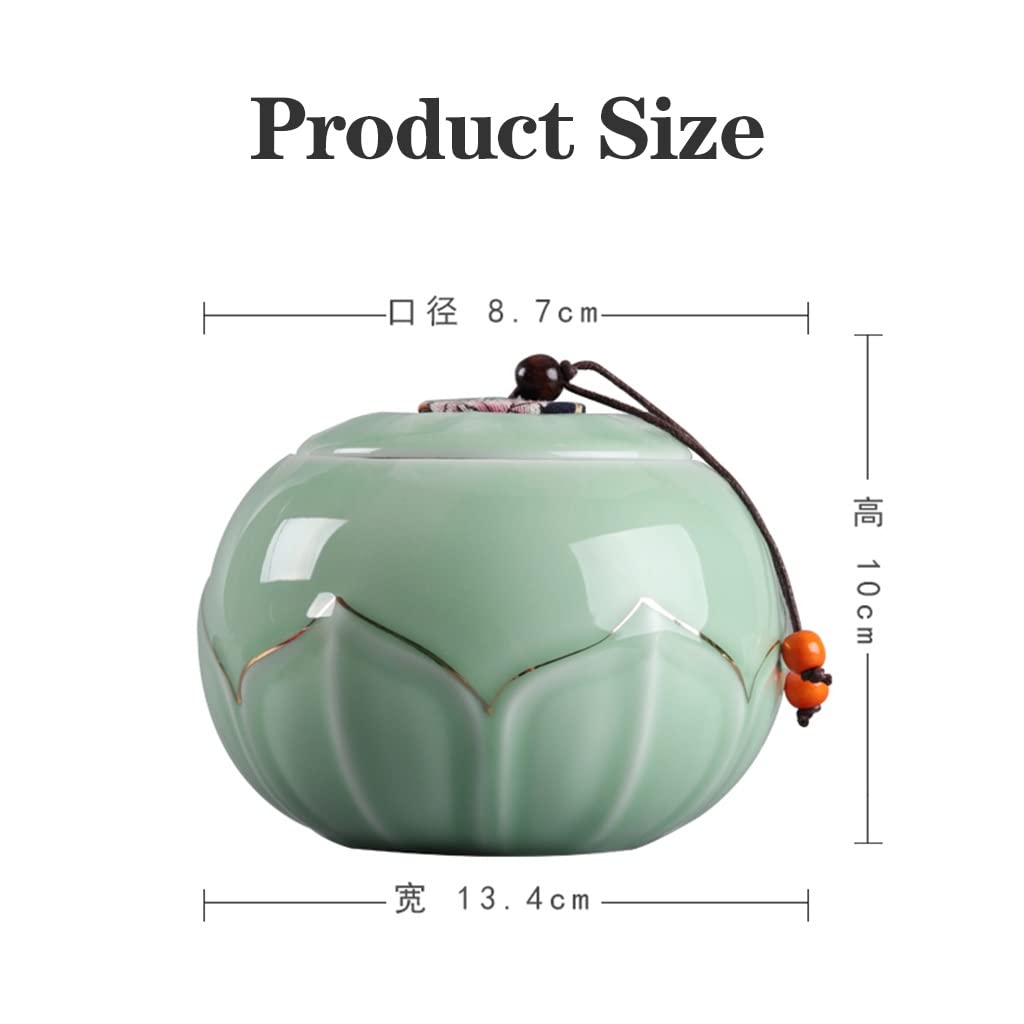 Pojemniki na herbatę do luźnego organizera do herbaty, ceramiczny pojemnik do przechowywania żywności z pokrywką, pojemnik na herbatę do luźnych liści, pojemniki do przechowywania herbaty, vintage puszki na herbatę do luźnej herbaty hermetyczny słoik na h