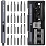 SHARDEN Mini Electric Screwdriver,29 in 1 Small Electric Screwdriver Kit with 24 Magnetic Bits,Precision Cordless Screw driver Repair Tool for Phone Camera Laptop Watch