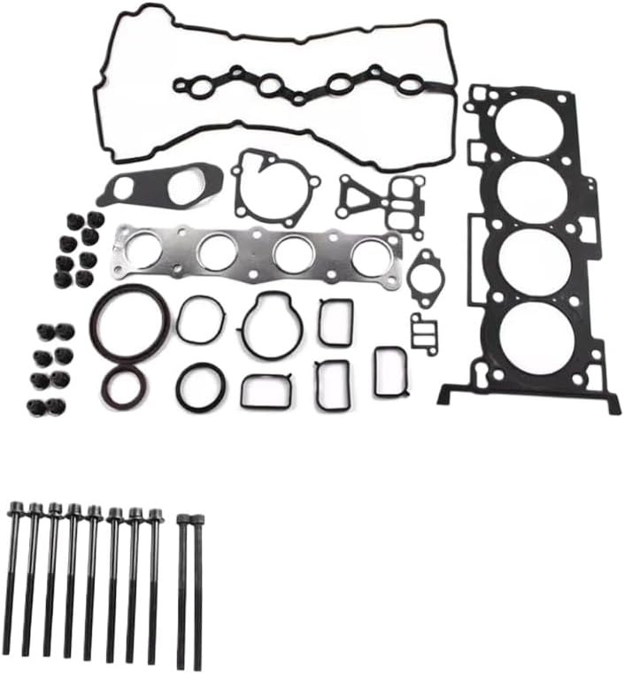 Engine Cylinder Head Full Gasket Bolt Set 2.4 L GAS G4KE 09-20 Compatible With GRANDEUR Ix35 SANTA FE II Ⅲ Ⅳ OPTIMA