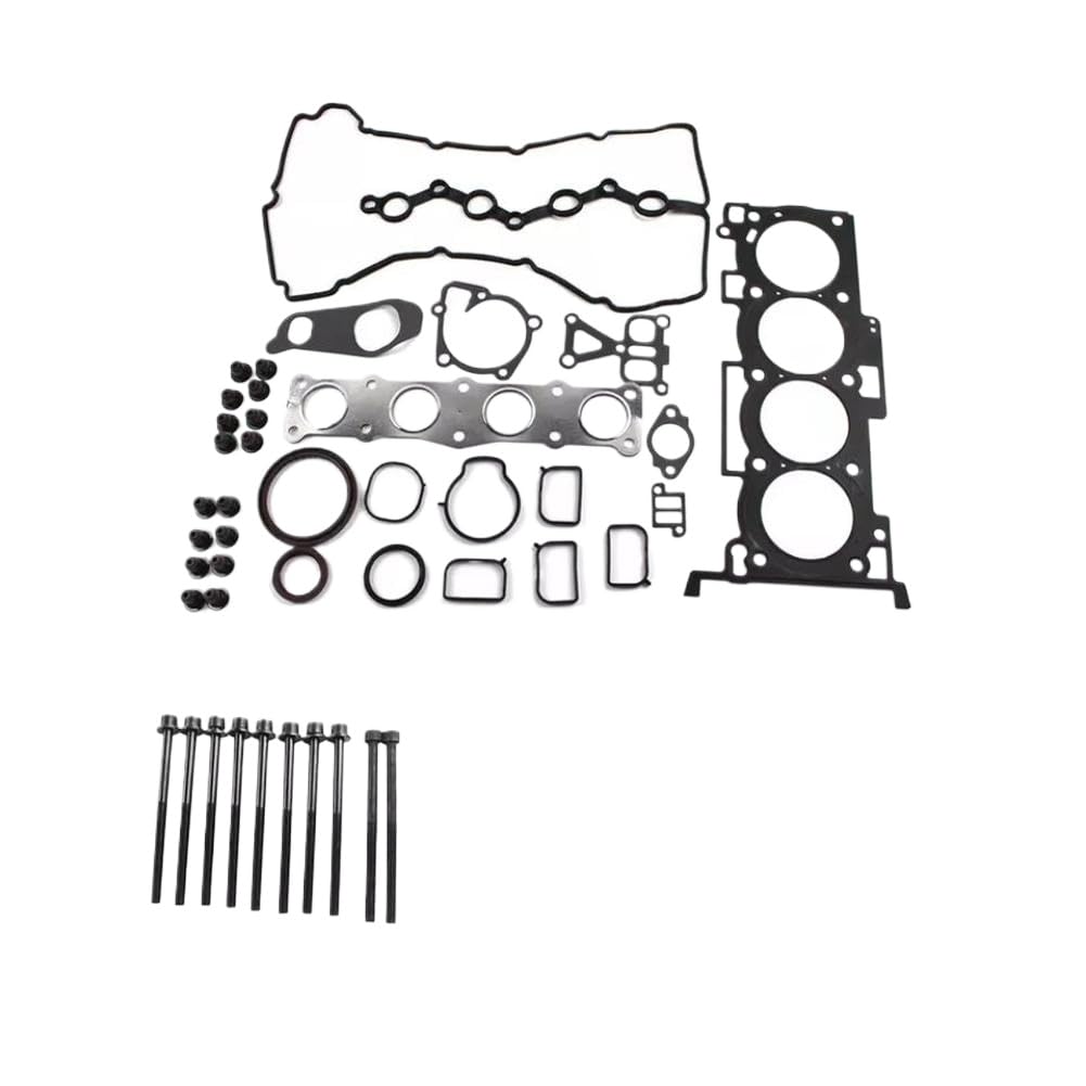 Engine Cylinder Head Full Gasket Bolt Set 2.4 L GAS G4KE 09-20 Compatible With GRANDEUR Ix35 SANTA FE II Ⅲ Ⅳ OPTIMA