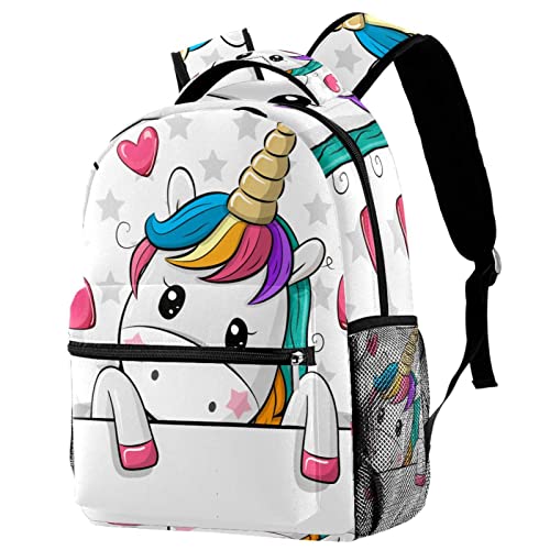 Sacs à dos légers licorne mignonne pour camping et randonnée