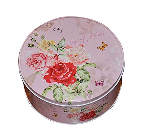 Black Temptation Pequeñas Galletas Frescas Caja De Almacenamiento Caja De Hierro Caja Con Mano Caja De Regalo-Rosa