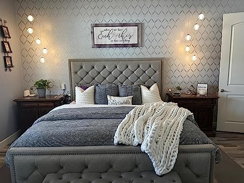 Redstar Large Raindrop Chandeliers 5 Lights 13.5 * 59" Flush Mount Stair Spiral Decorative Light Foyer Chandeliers High Ceiling Large Chandeliers For Villa Living Room Modern (Bulb Incl) #TOP1