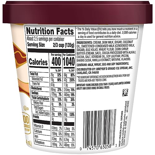 Haagen-Dazs Caramel Cone Ice Cream - Perfect Snack for Family Gatherings, Rainforest Alliance Certified, 14 oz