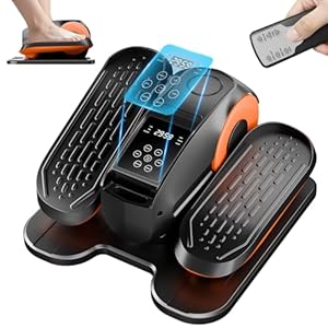 Under Desk Elliptical Machine, Leg Exerciser Electric as Seen on TV for Seniors, 24 Modes Romote Control Home Workout Exercise Equipment