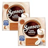  Senseo Kaffeepads Latte Macchiato Caramel, Karamellgeschmack, Cappuccino, Kaffee Pad, Relaunch, neues Design, 20 Pads für 10 Portionen