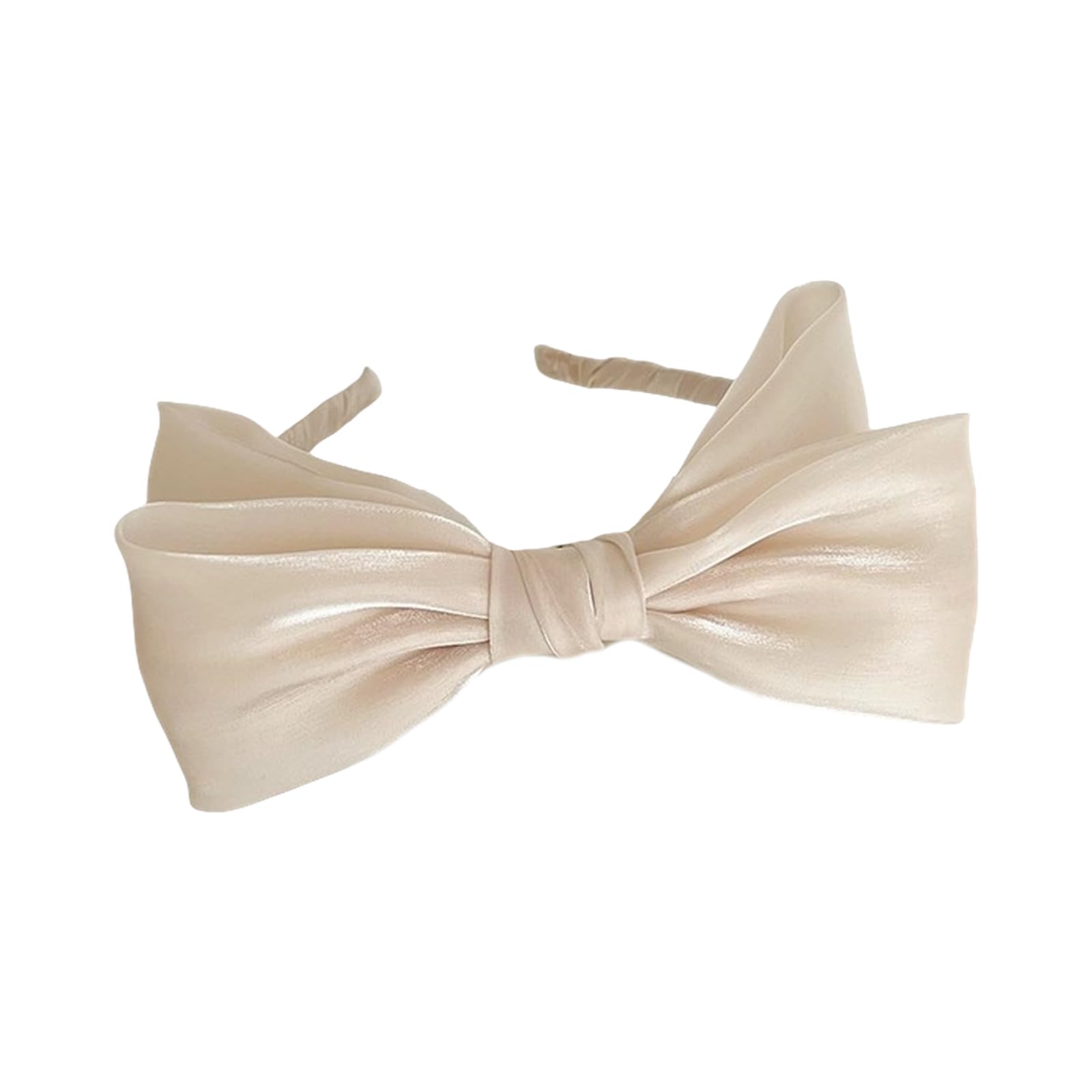 Elegant Brown Mesh Bow Headband 3-Pack Cable Bows, Brown/Khaki/Oat – SpearmintLOVE main image 2