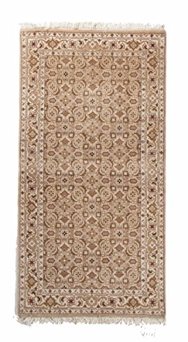 Nain Trading Indo Bidjar Moderne 70x140 Noué à la Main Tapis d'Orient Tapis de Course Tapis Laine Inde