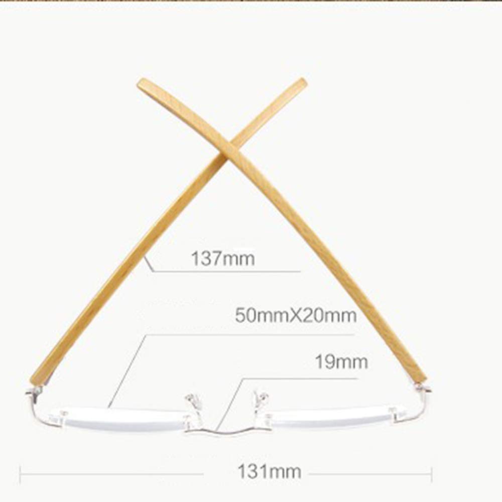 JRP Lesebrille,Hd Harz Log Rahmenlos Ältere Brille Männlich Ultraleicht Umweltschutz Gemütlich/Silber / +2.0