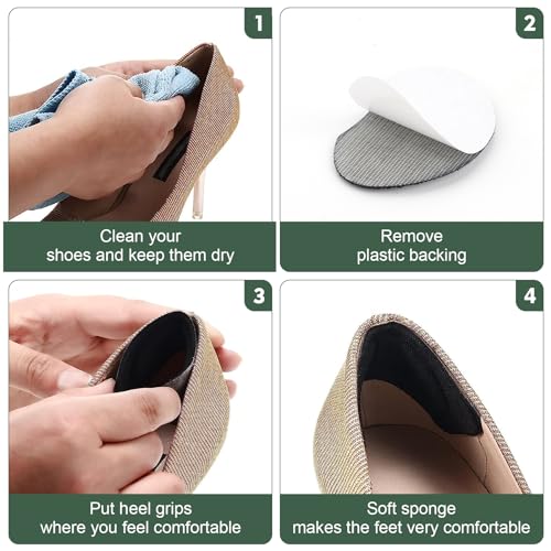 Image of 6 Pairs Shoe Filler Inserts for Women, Toe Cushion Fillers Make Shoes Fit, Heel Comfort Pads, Half-Size Insoles Adjust Shoe Too Big for High Heels, Flats, Casual (Round Head)